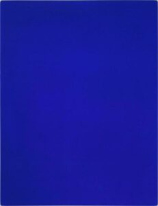 IKB 3Yves Klein pigment pur et résine synthétique sur toile marouflée ,1960 61